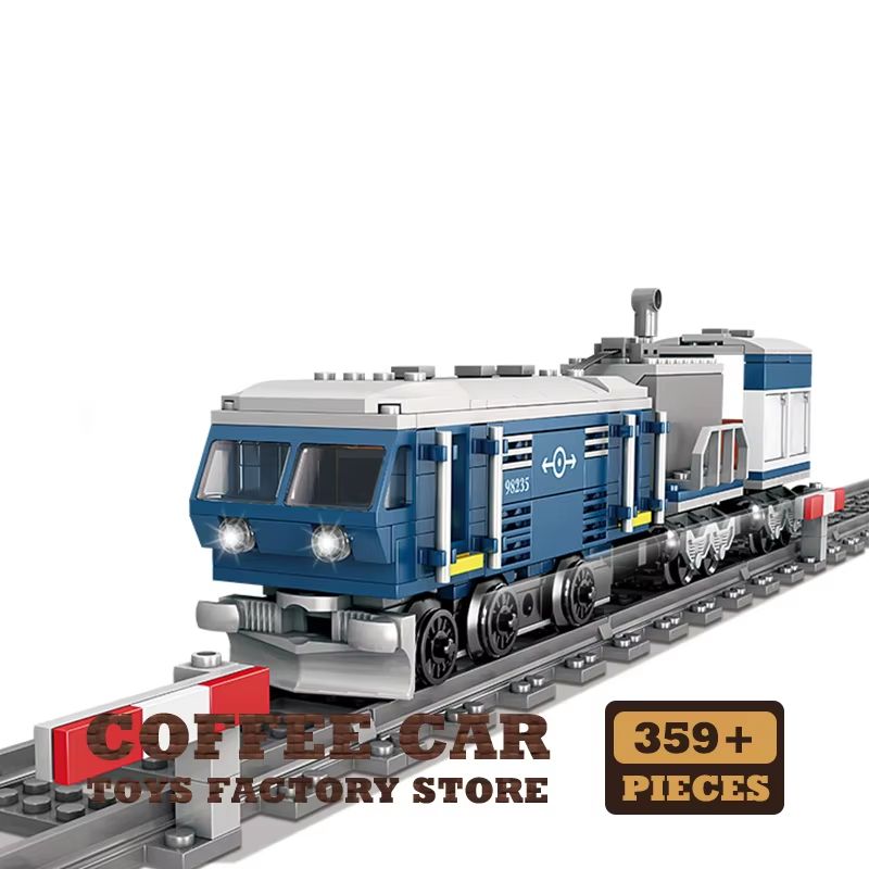 Technical City Power MOC Train Bricks Set with Railway Track and Locomotive