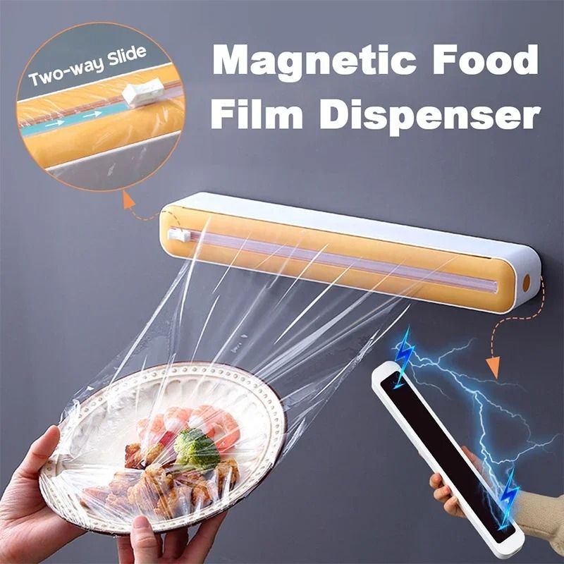 Basalt Glide Dispenser | High-Fidelity Plastic Wrap & Foil Cutter | Executive Culinary Utility Hub