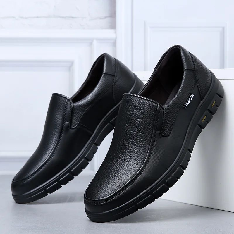 Genuine Leather Men's Handmade Casual Walking Shoes