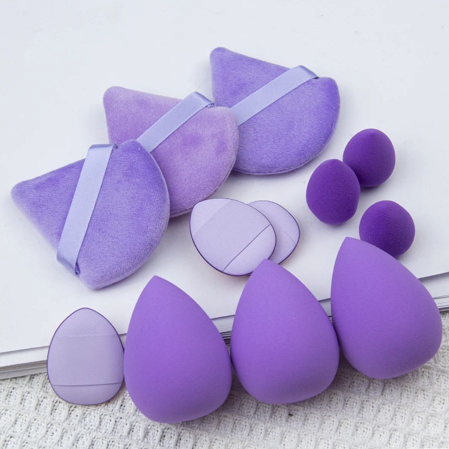 Makeup Tool Set with Giant Soft Makeup Egg Sponges, Ideal for Powder, Base, Corner & Setting, Best for Novice & Pro