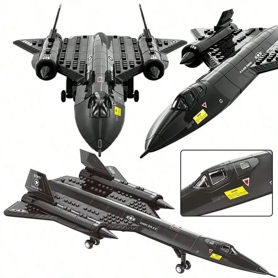 SR-71 Blackbird Spy Plane – Technical Military Building Set – High-Yield Strategic Interaction Hub