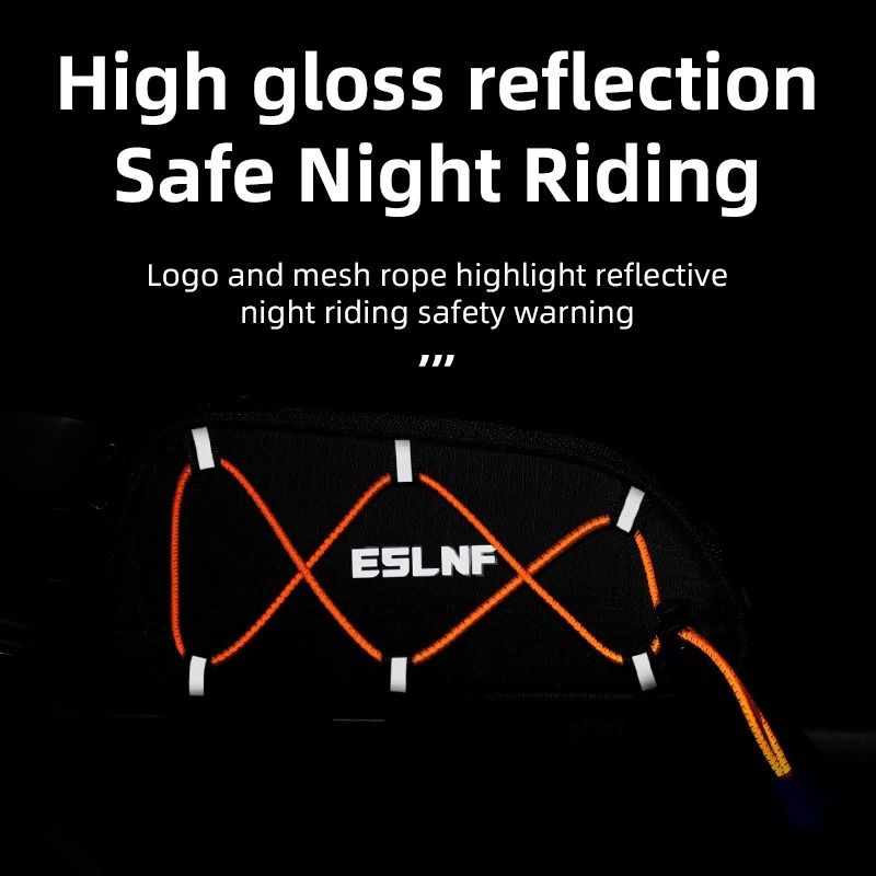 Waterproof Reflective Bicycle Frame Bag for Front Top Tube Storage