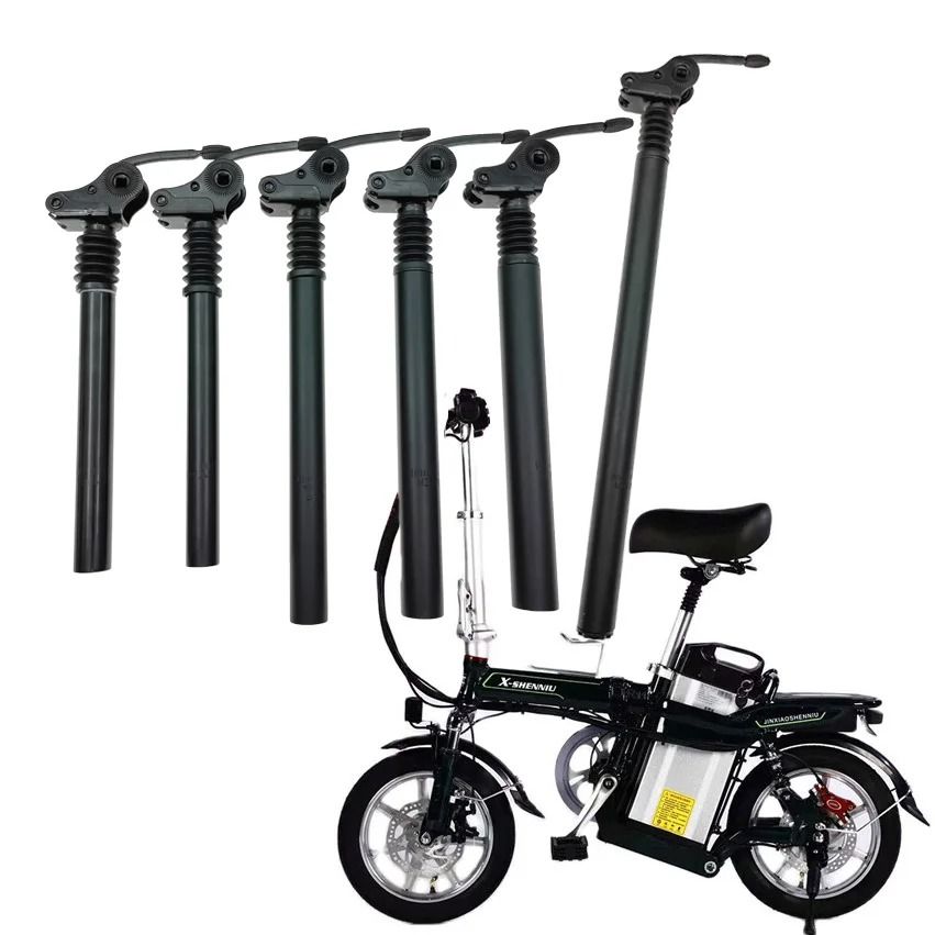 Suspension Damping Aluminum Alloy Seatpost for Folding and E Bikes Multiple Sizes