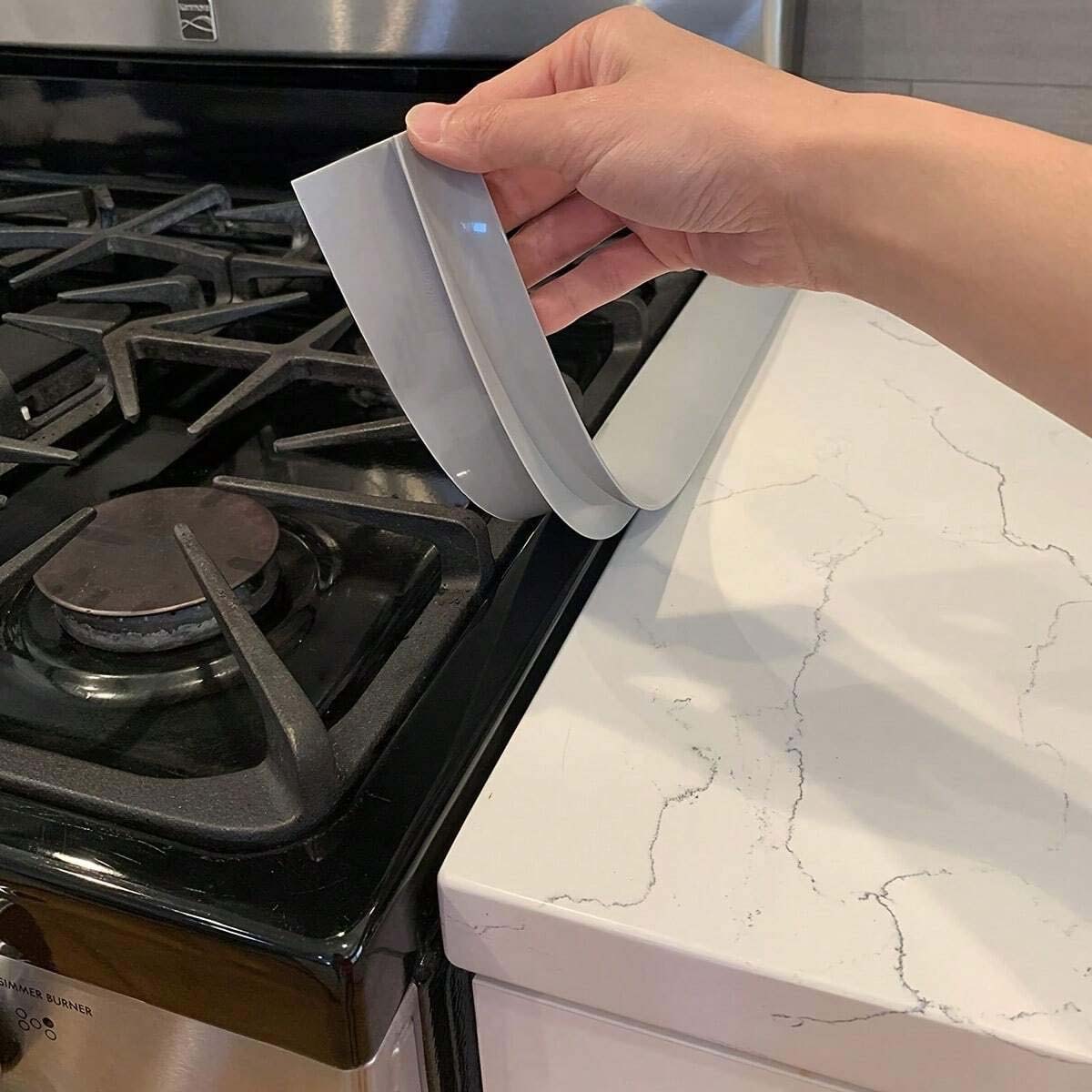 Silicone Gap Sealing Strip for Kitchen Stove | Anti-Oil & Stain Silicone Insert Strip