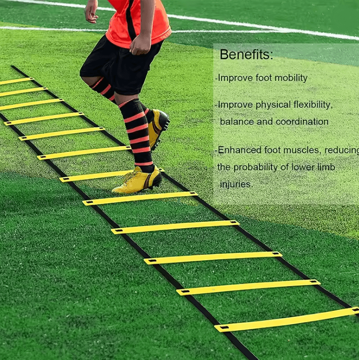 Agility Training Ladder with Adjustable Rungs for Speed and Footwork Drills