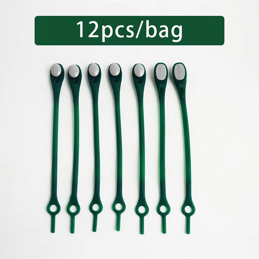 12 PCS No-Tie Stretch Silicone Shoelaces