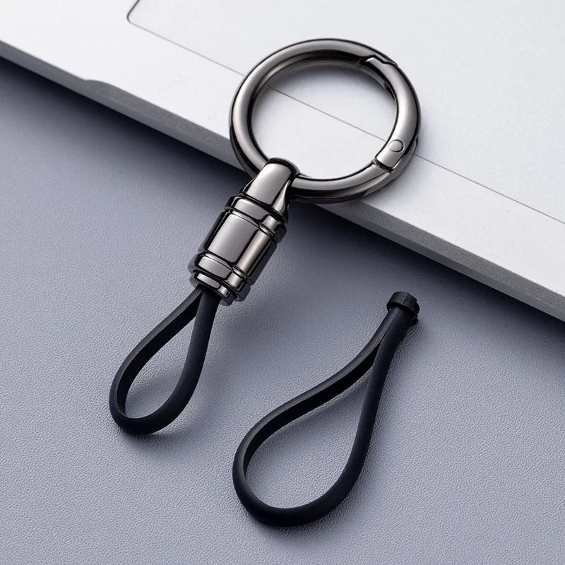 Metal Car Key Chain Pendant with Waist Hanging Buckle
