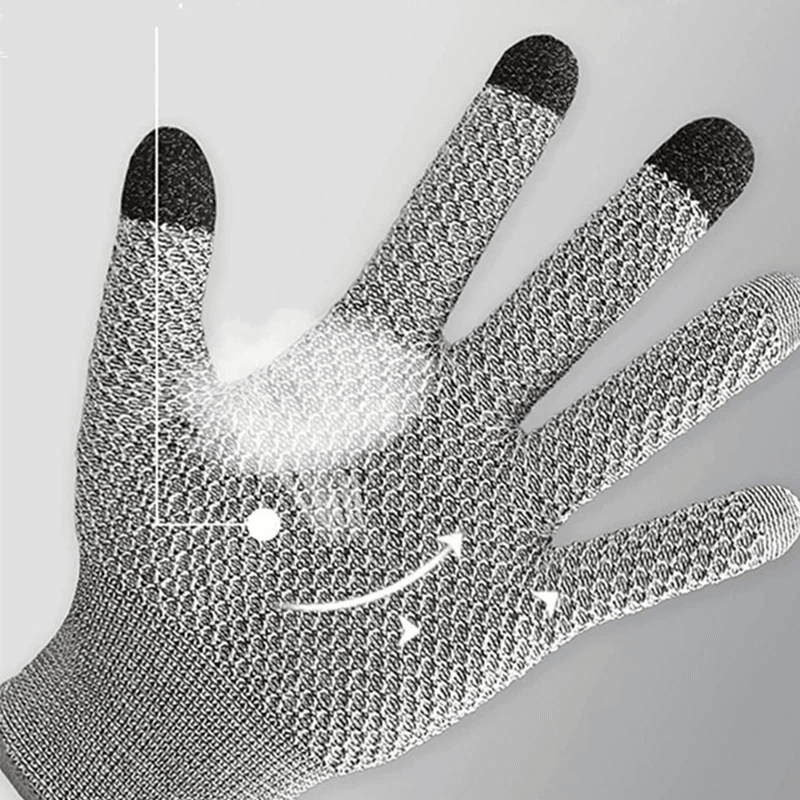 Cut-Resistant Kitchen Gloves with Touchscreen Compatibility