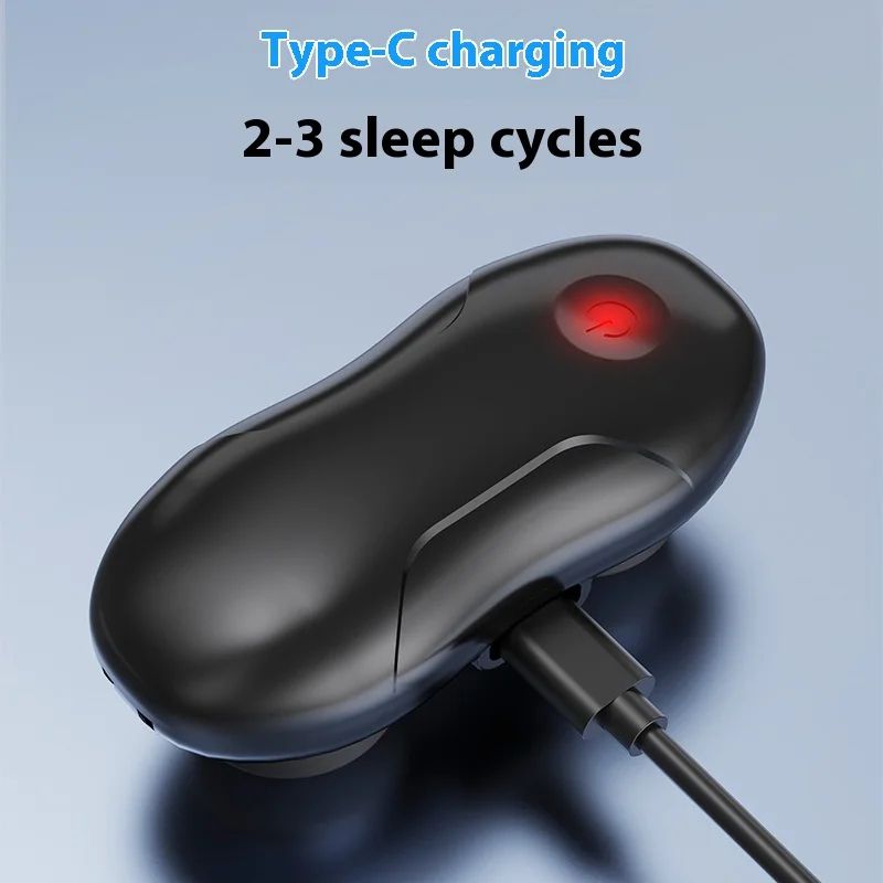Smart Pulse Anti Snoring Device Breathing Corrector - USB Rechargeable Sleep Aid for Quiet Nights
