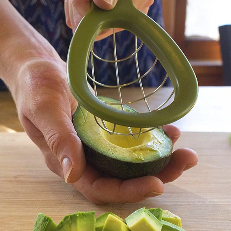 Avocado Slicer & Corer Tool Easy Fruit Cutter & Multi Function Kitchen Gadget