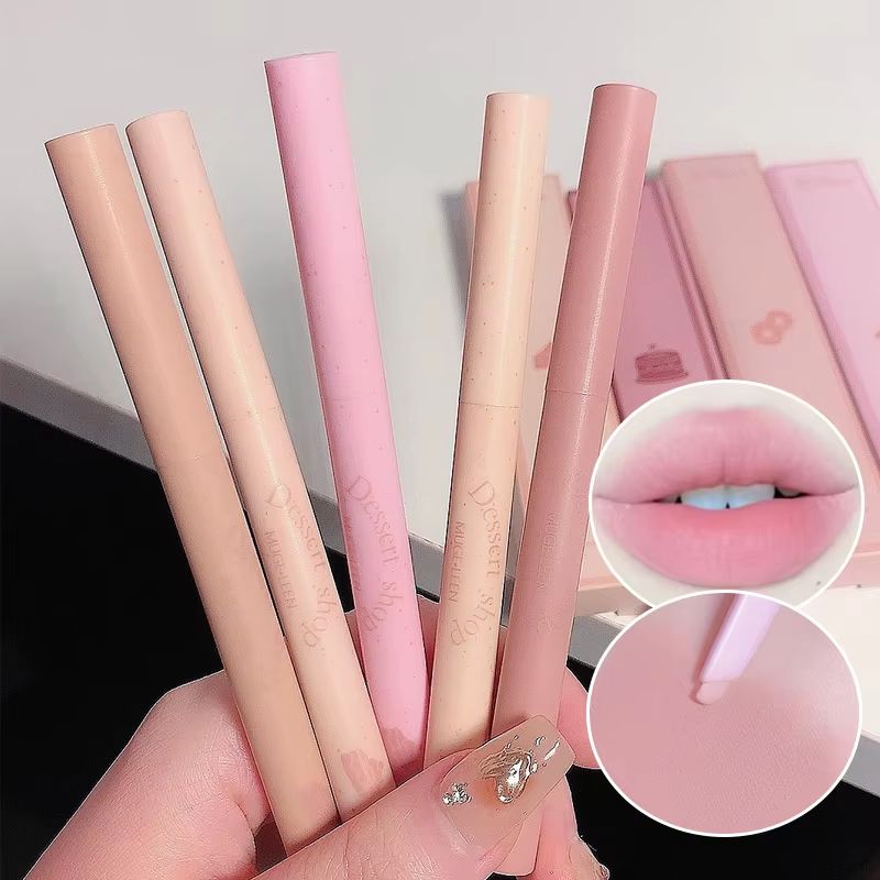 Dessert Automatic Lip Liner Waterproof Long Lasting Twist Up Lip Outline Pencil