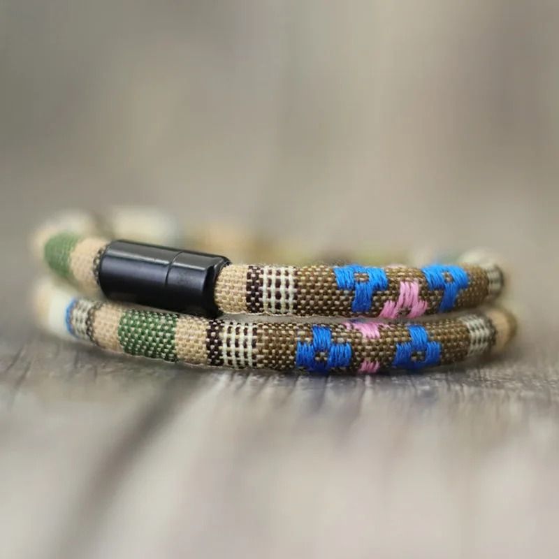 Mens Bohemian Magnetic Rope Bracelet