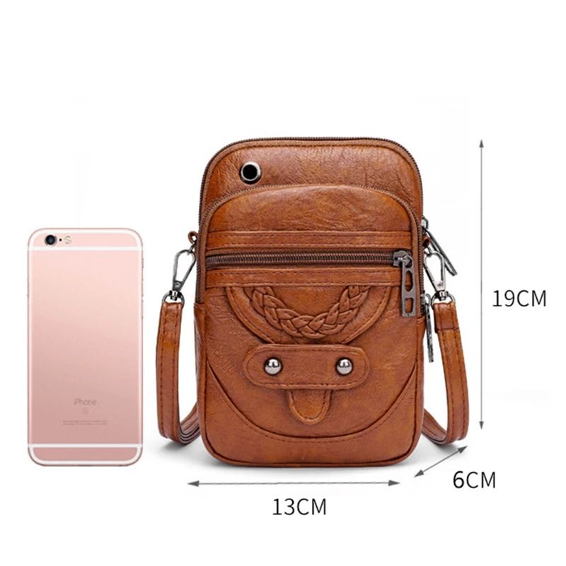 Womens Crossbody Bag PU Leather Small Shoulder Phone Crossbody Purse