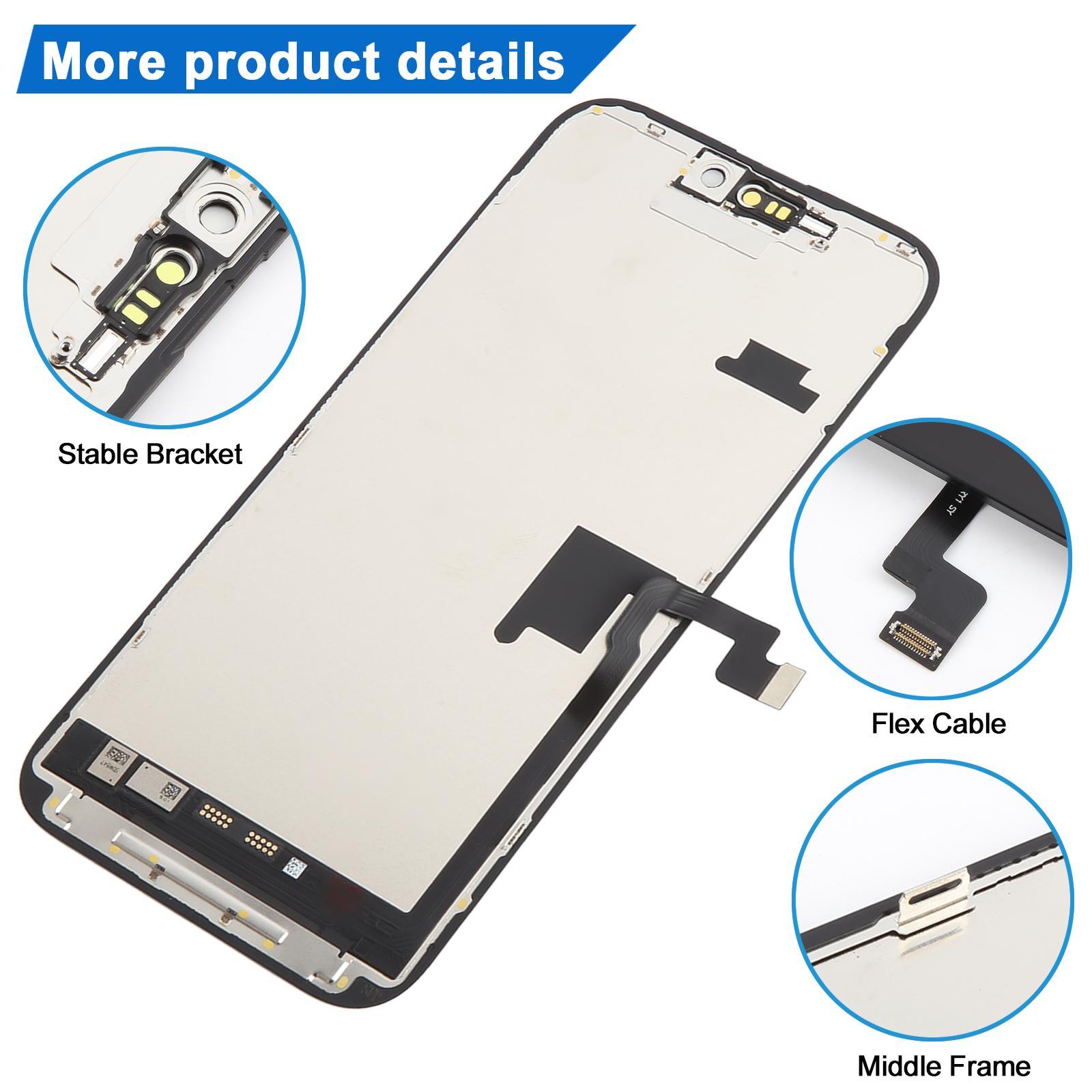 iPhone 16 Pro Max HD Incell Screen Replacement Display, LCD Digitizer Assembly