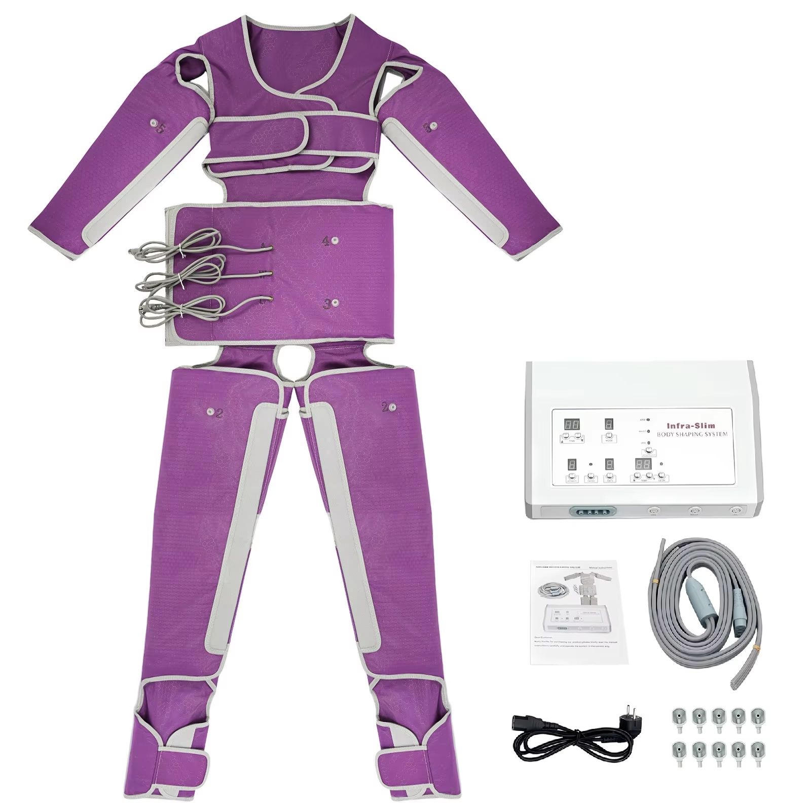 Full Body Air Pressure Slimming Suit Pressotherapy Machine with Infrared Heat and 7 Levels
