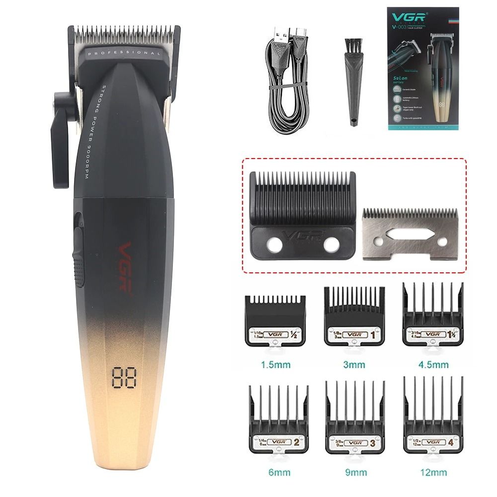 VGR V 003 Professional Hair Clipper with Ceramic Blade and USB Charging
