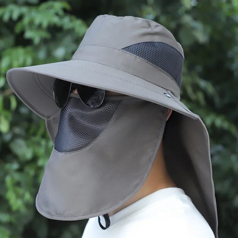 Removable Flap UV Protection Sun Hat – Convertible Wide Brim Fishing & Hiking Bucket Hat