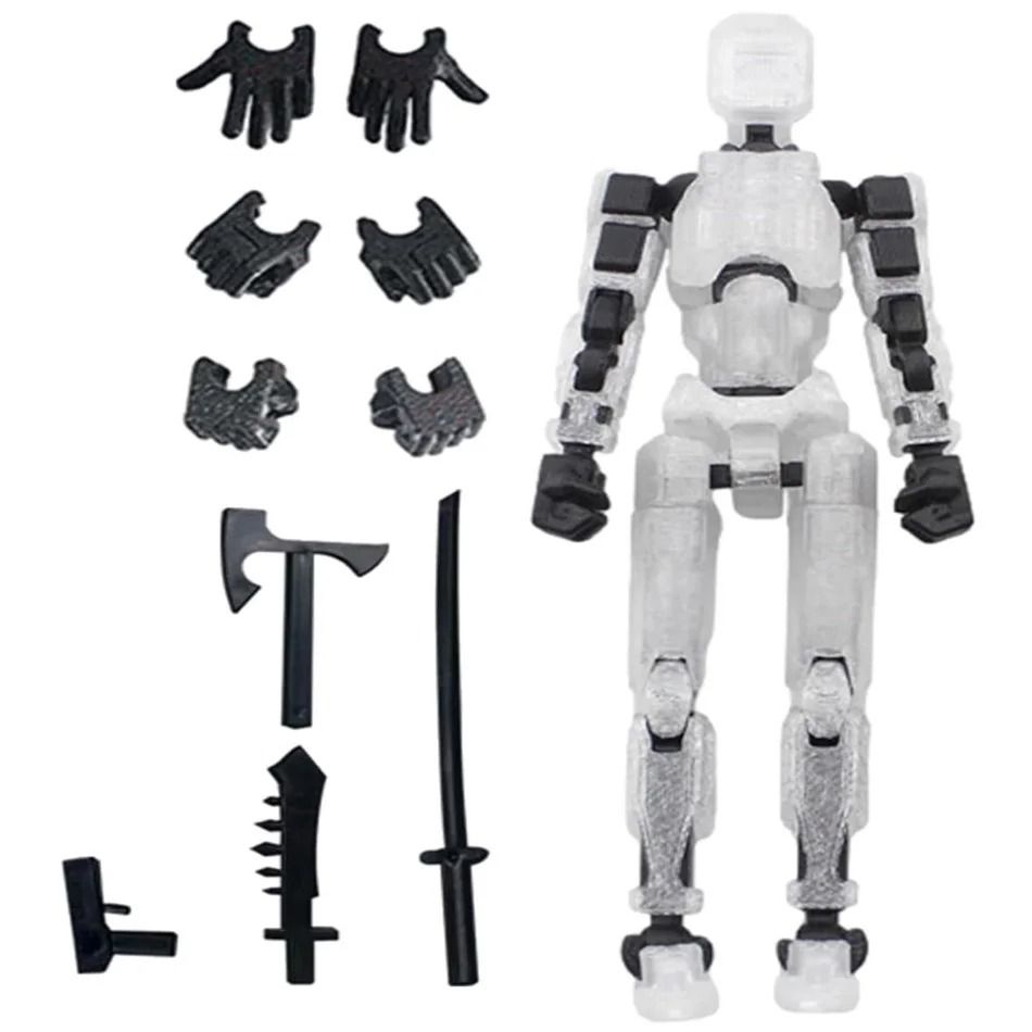 3D Printed Posable Mannequin Action Figure Multi Jointed Robot Model