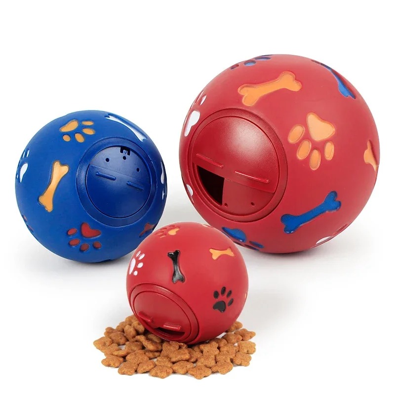 Interactive Dog Treat Dispensing Chew Ball – Durable Rubber Pet Toy