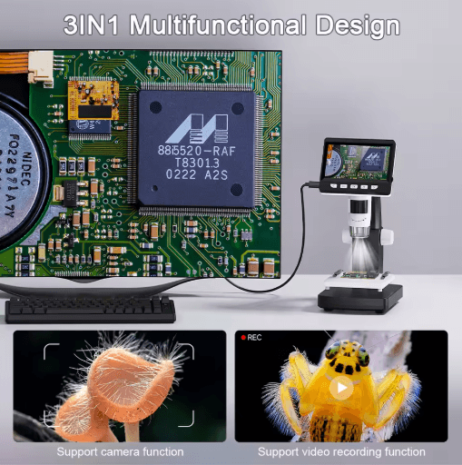 1000X LCD Digital Microscope 4.3