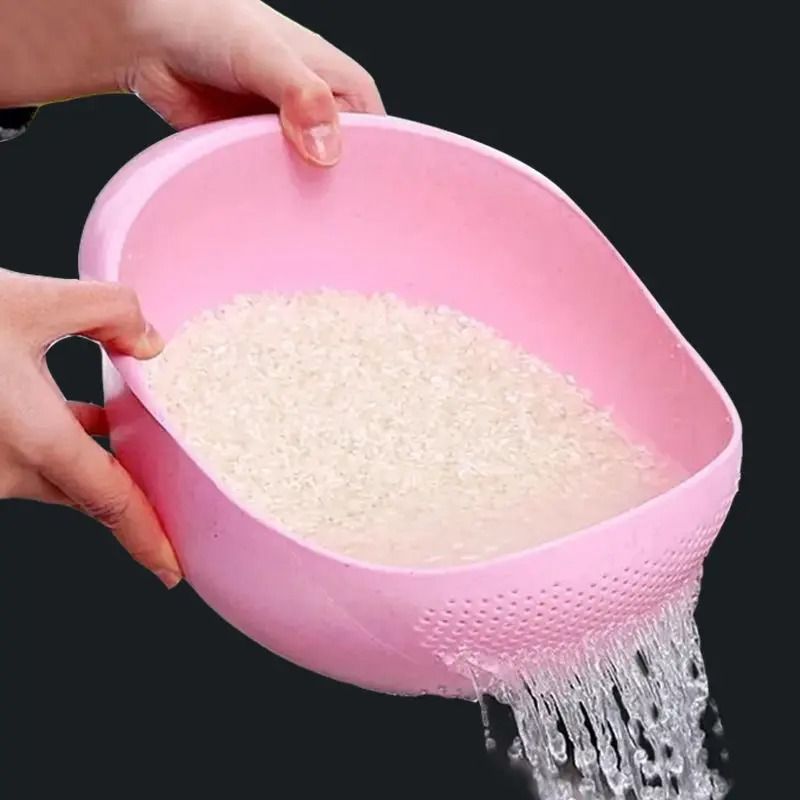 Practical Rice Drainage Basket and Multi-purpose Sieve