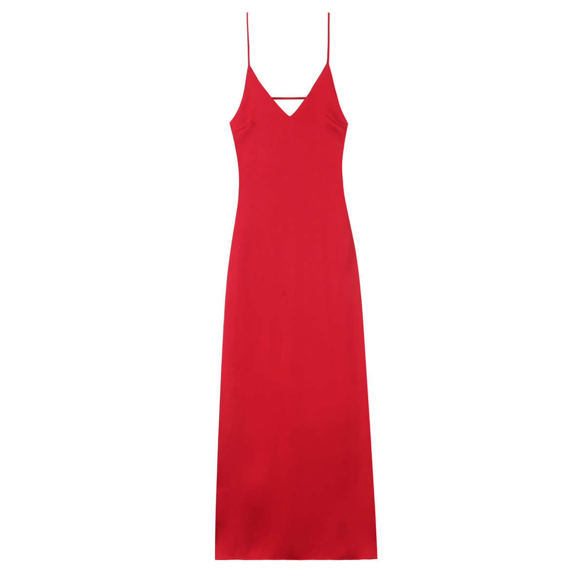 Elegant Women Summer Yellow Stain V Neck Sling Dress Loose Maxi Robes Sleeveless Party Dresses