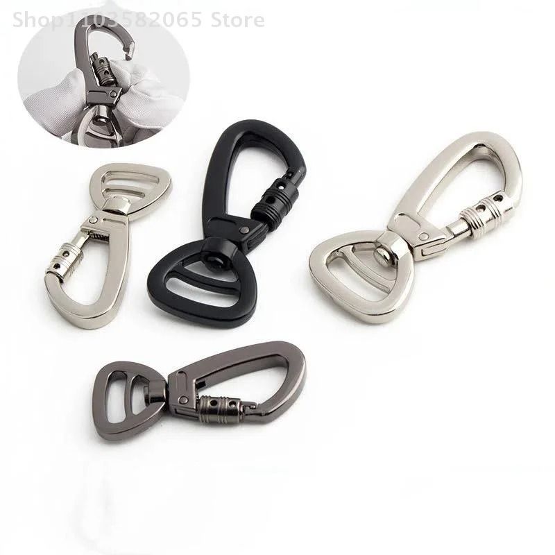 360 Degree Rotatable Carabiner Keychain Hook with Lock