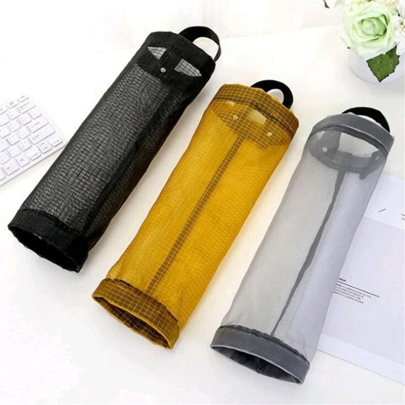 Hanging Plastic Bag Holder Dispenser Kitchen Grocery Bag Organizer