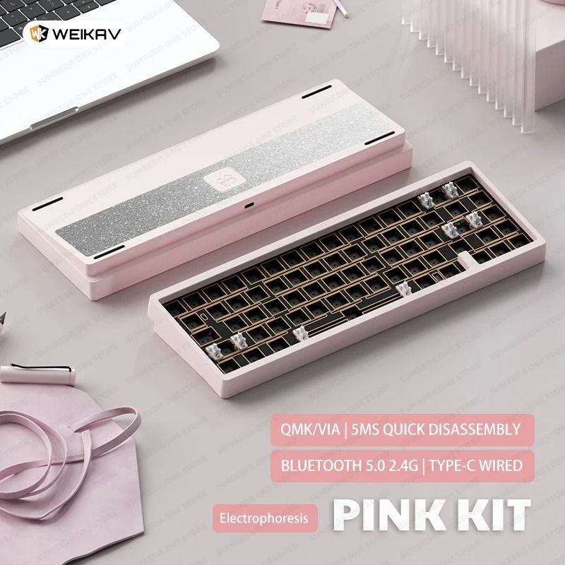 Lucky65 V2 65 Keys Mechanical Keyboard with Aluminum Case RGB Lighting and Hot Swappable Switches