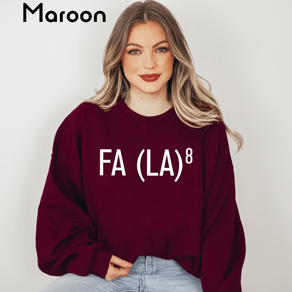 Funny Christmas Sweatshirt Fa La La Math Holiday Teacher Math Lover Pullover