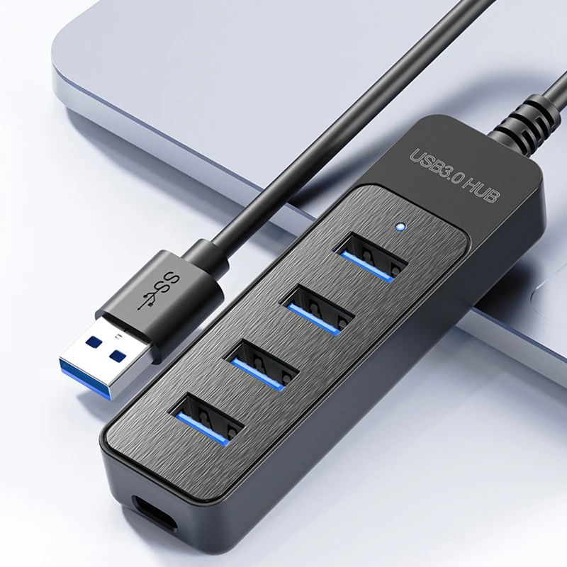 UltraSpeed 4-Port USB 3.0 Type-C Hub Adapter for Laptop & PC