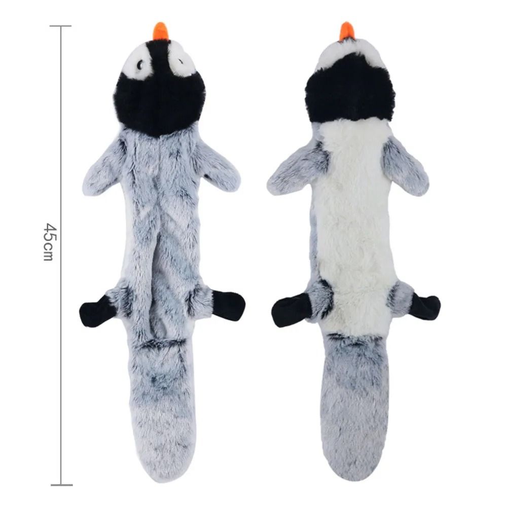 Mess-Free Stuffingless Plush Squeaky Dog Toy