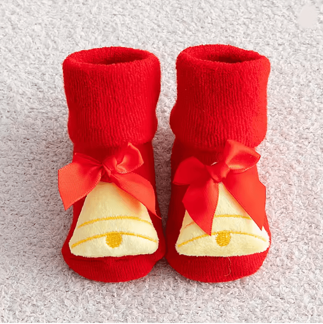 CozySnow Christmas Baby Socks Warm Knitted Snowman and Deer Mid Socks