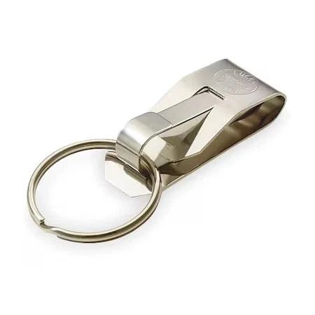 Secure A Key Stainless Steel Belt Key Holder Clip with Ring