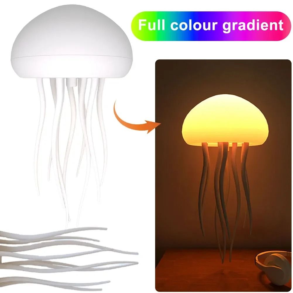 Cartoon Dancing Jellyfish RGB Night Light