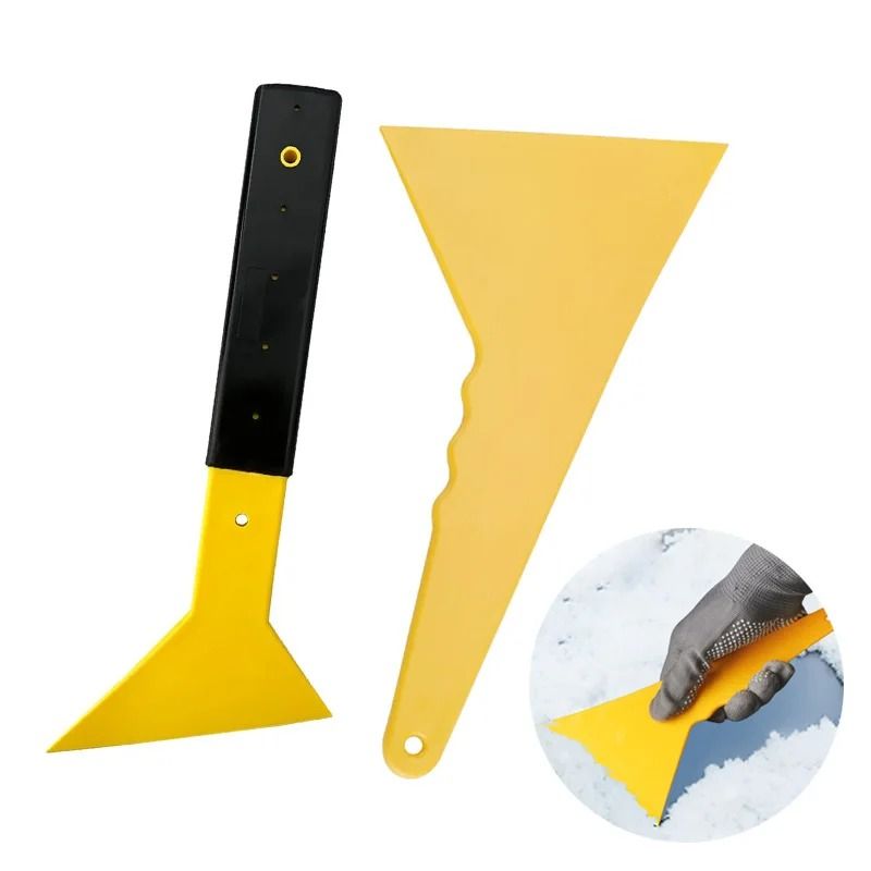 Heavy-Duty Car Ice Scraper & Window Squeegee