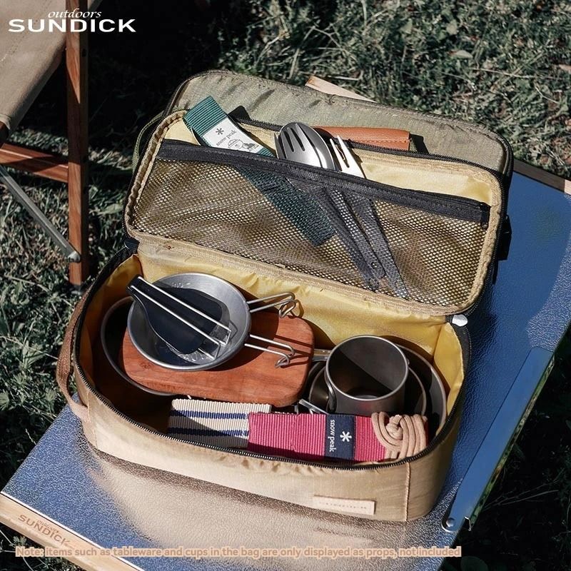 Outdoor Tableware Storage Bag Portable Stove Head Gas Cylinder Storage and Sorting Bag