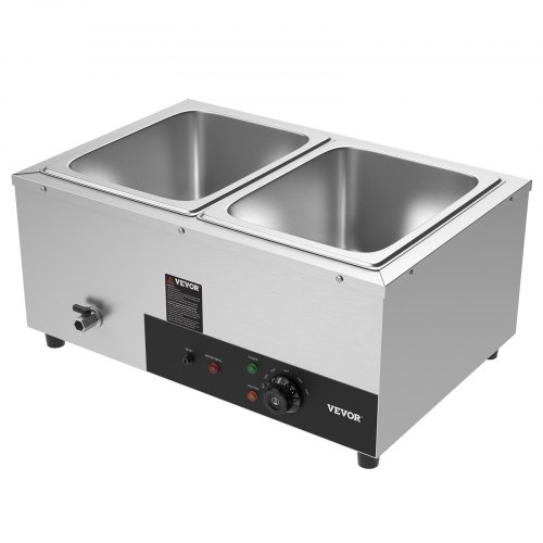 Commercial Food Warmer Electric Steam Table Stainless Steel Buffet Bain Marie