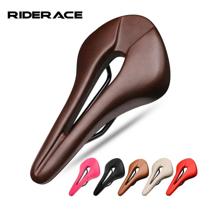 Breathable Hollow Bicycle Saddle PU Leather Soft Comfortable Cushion