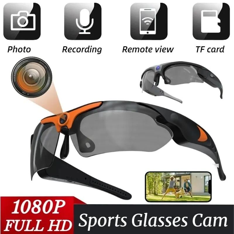 Elite HD 1080P Smart Sunglasses Camera – Polarized Sports Eyewear with Wide-Angle POV Video Recorder