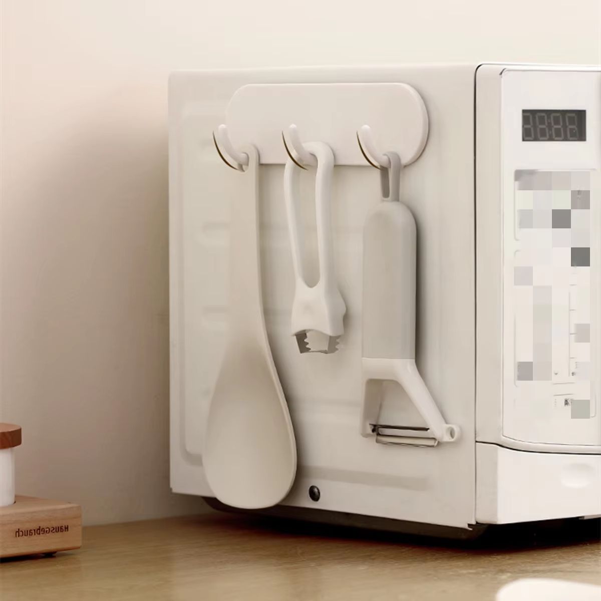 Punch-Free Magnetic Hook 3.1in Refrigerator Magnet Hook Kitchen Magnetic Hanger for Doors and Appliances