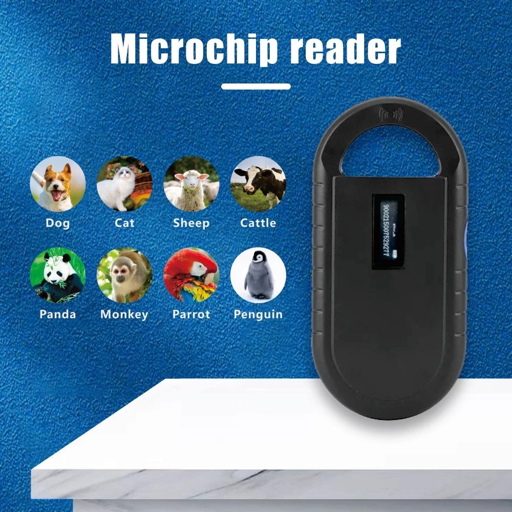 Pet Microchip Scanner Handheld USB Reader for Dog Cat and Horse with 134.2Khz FDX B ISO Compatibility