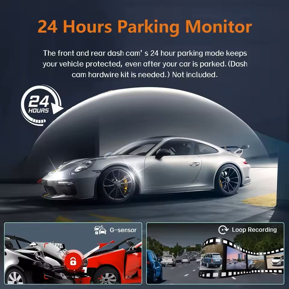 4CH GPS Dashcam Car Camera with WiFi and Night Vision