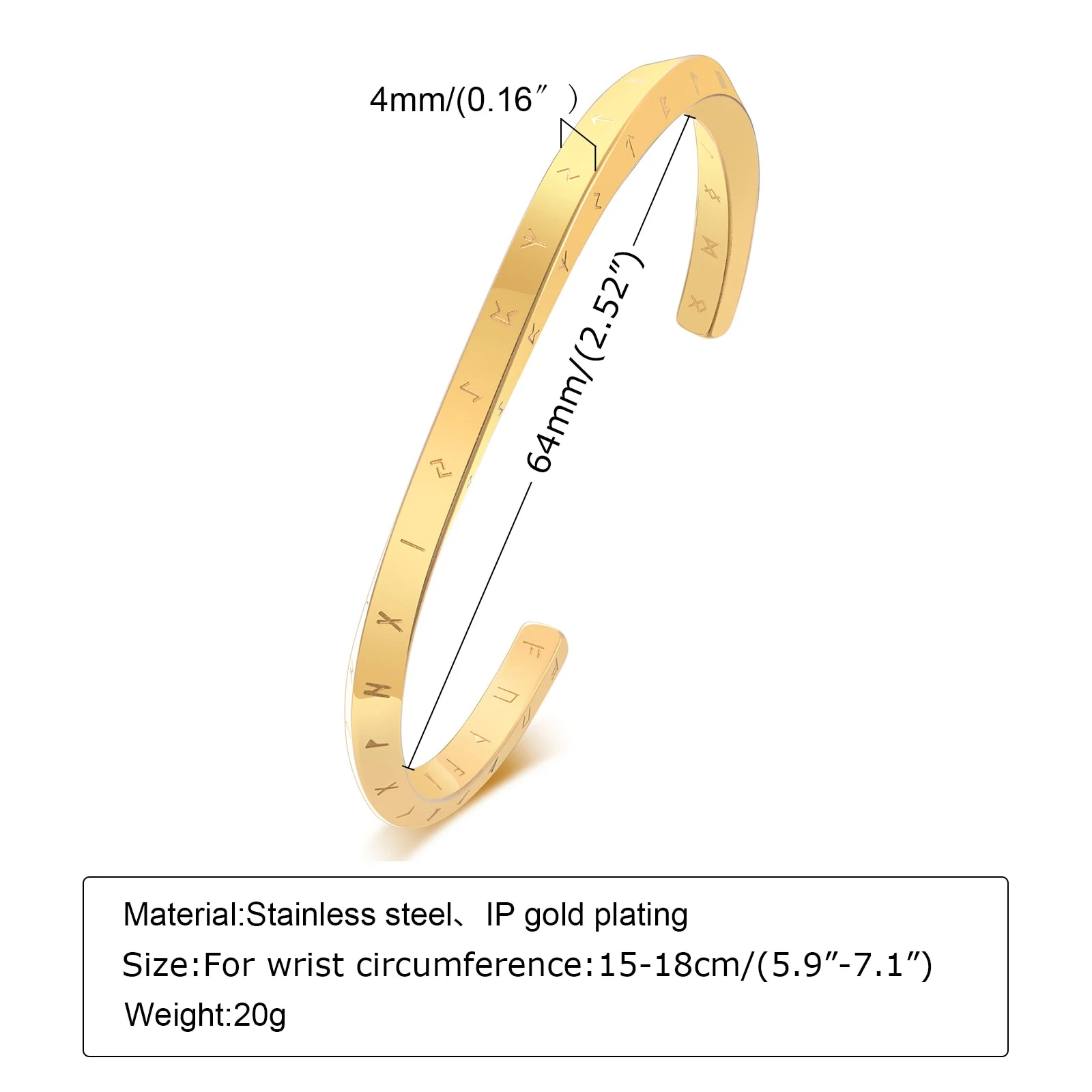 Stainless Steel Men's Thin Cuff Bracelet: Stylish Boyfriend Gift, Father's Day Present