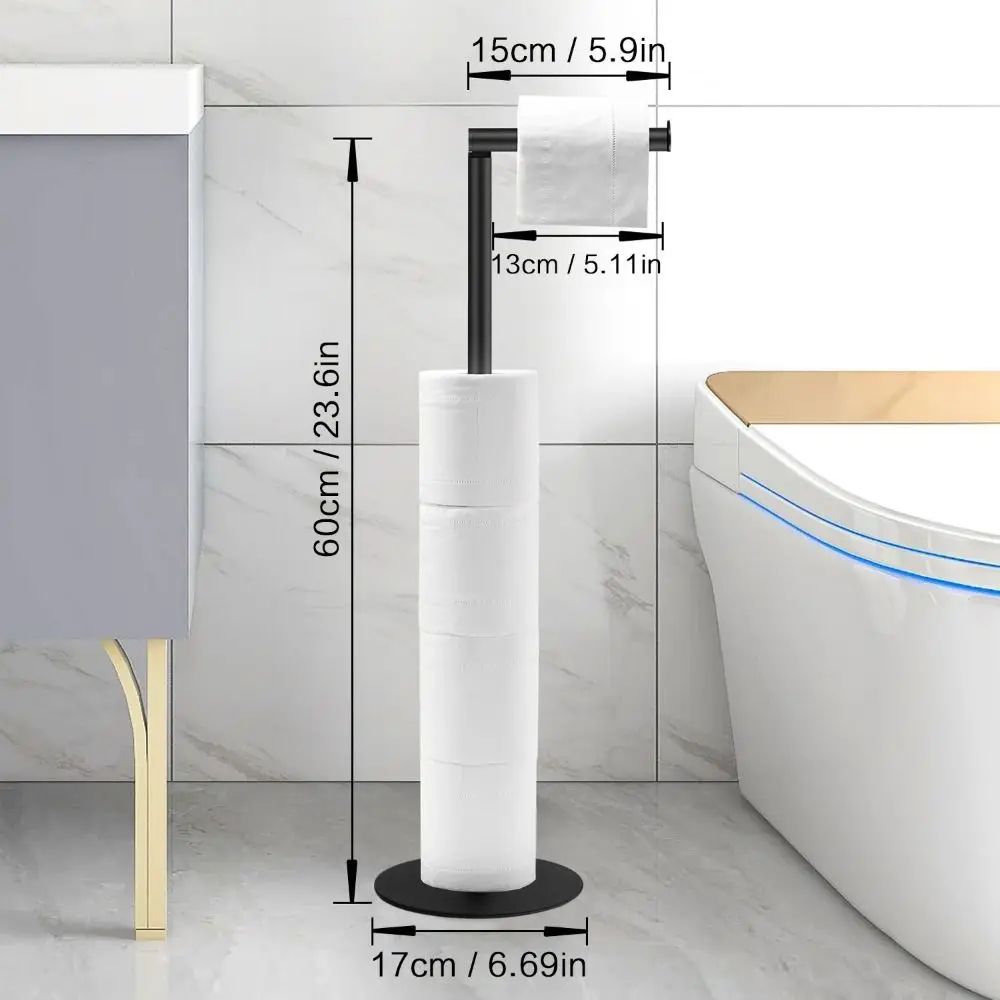 Stainless Steel Freestanding Toilet Paper Holder
