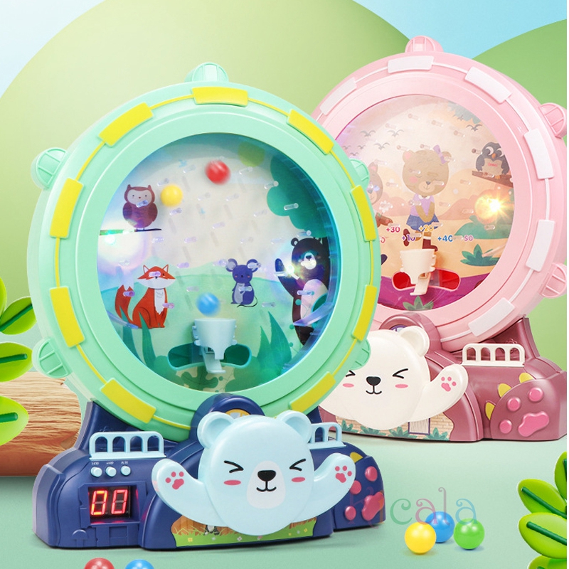 Interactive Bean Ball Game Machine, Educational Toys with Lighting Scoring, Parent-Child Puzzle Game Gift for Boys