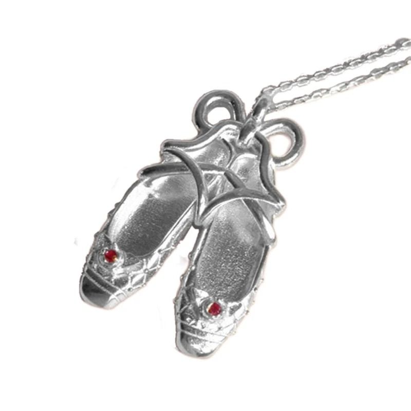 Bowknot Ballet Shoe Pendant Necklace