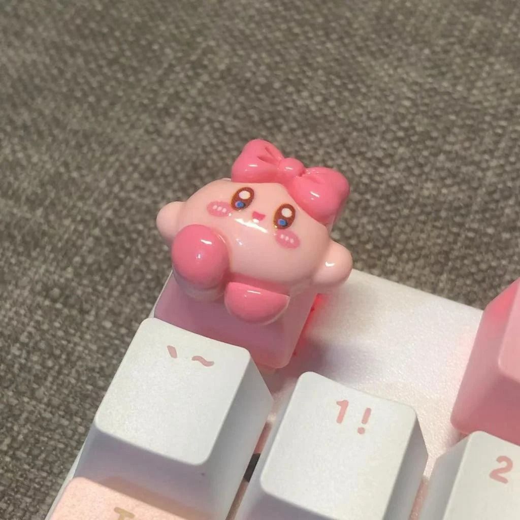 Handmade Pink Cartoon Keycap Custom PBT Mechanical Keyboard Keycap
