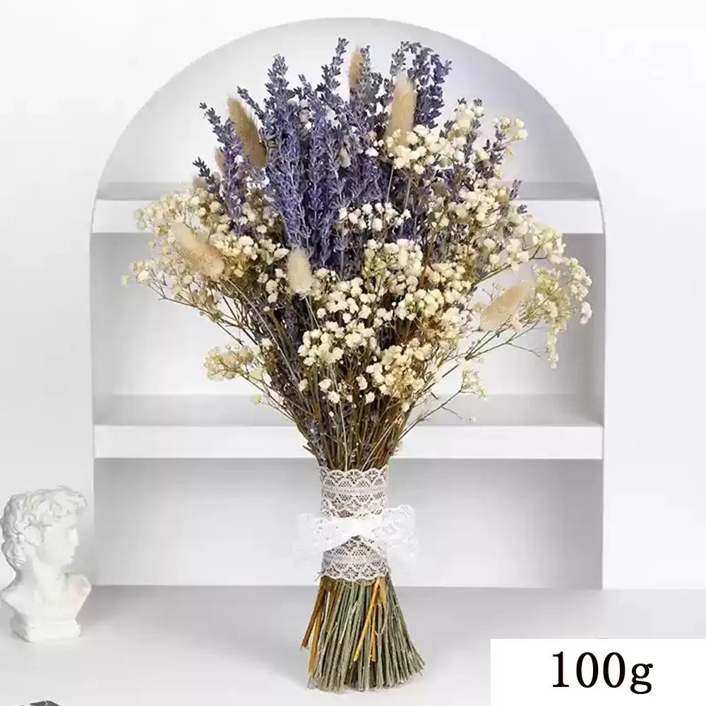 Lavender Gypsophila Dried Flower Bouquet