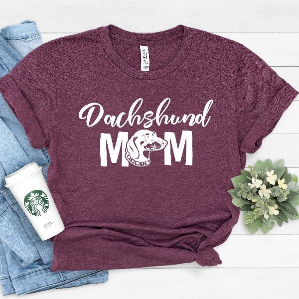 Dachshund Mama Shirt Cute Dog Mom Tee Gift